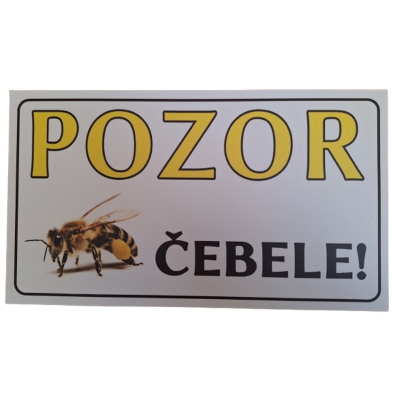 Tabla Pozor čebele 35x20 cm