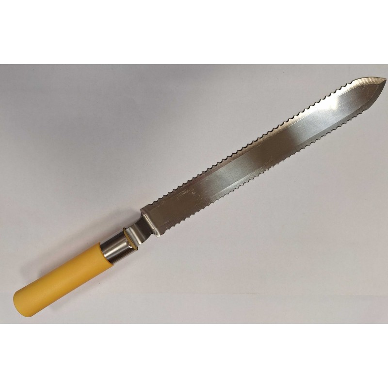 Nož za odkrivanje satov nazobčan, plastičen ročaj