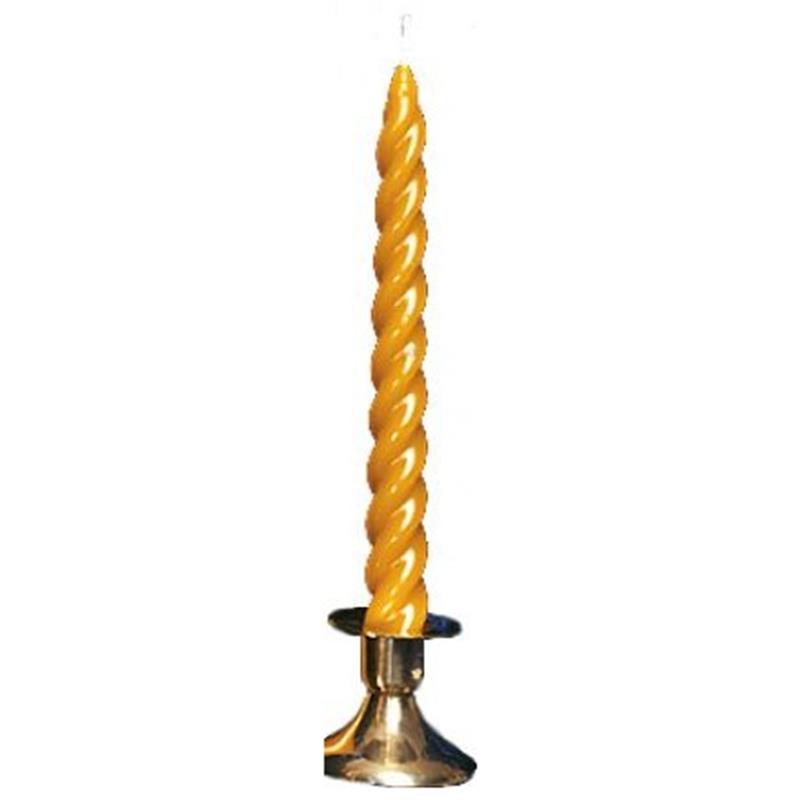 Table candle twisted