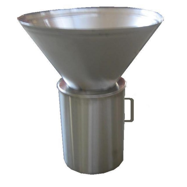 Funnel for sweeping off bees, steinless steel