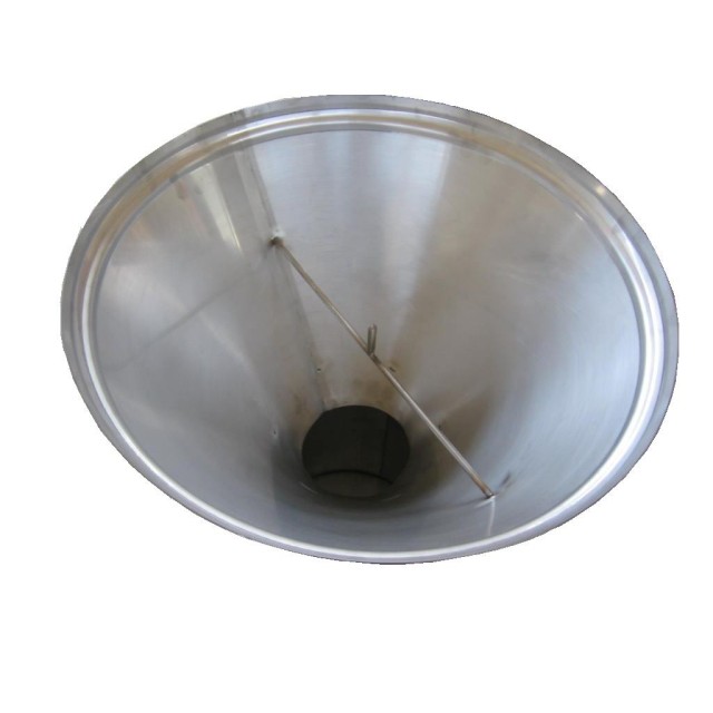 Funnel for sweeping off bees, steinless steel