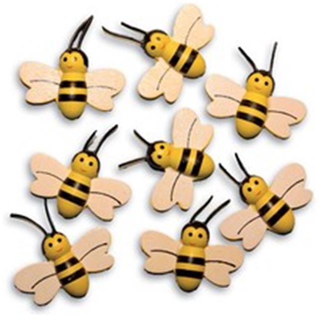 Wooden bees sticker