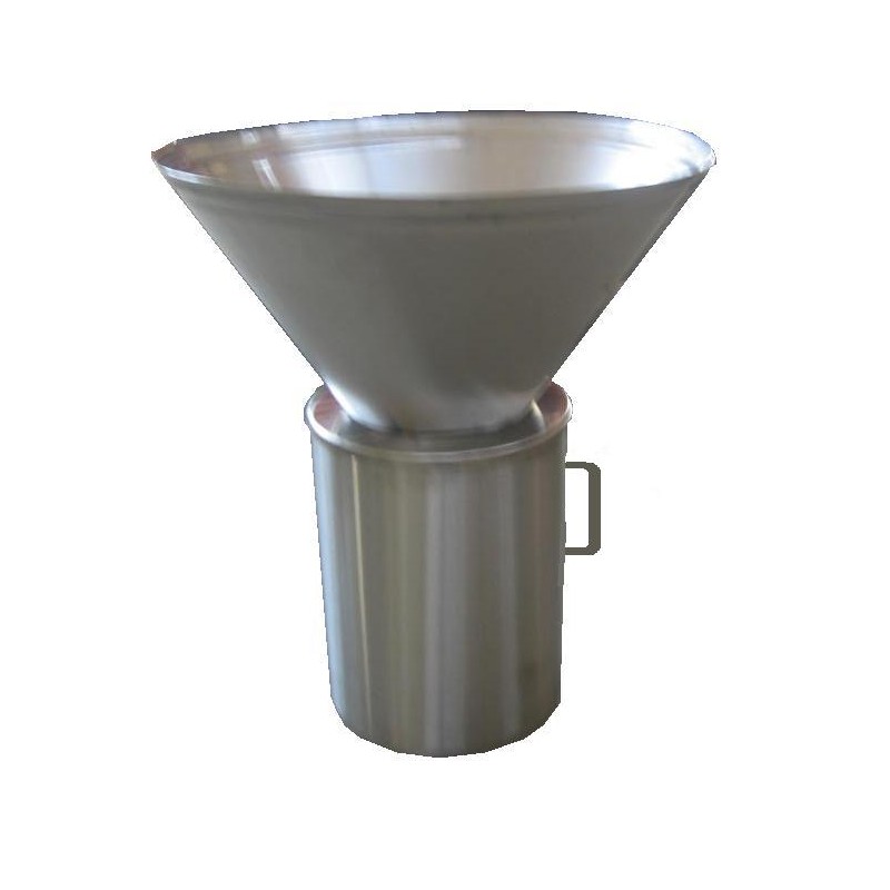 Funnel for sweeping off bees, steinless steel