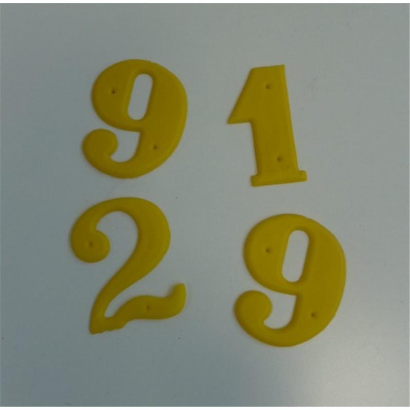 Hive numbers plastic