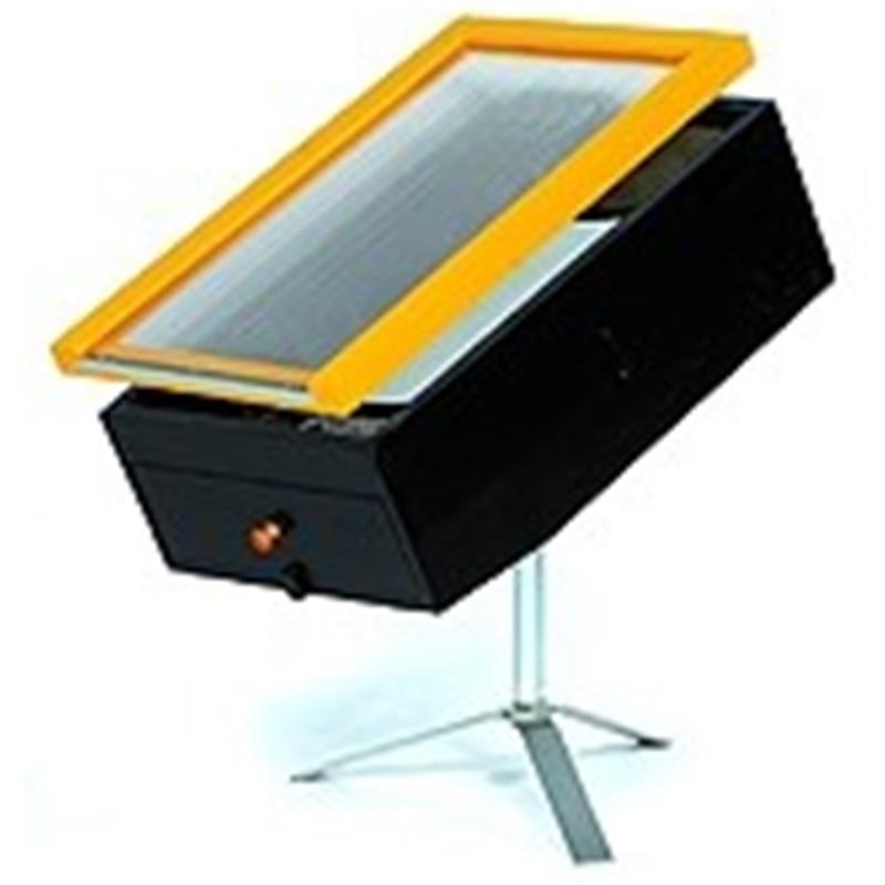 Wooden solar wax melter for 1 frame, no stand